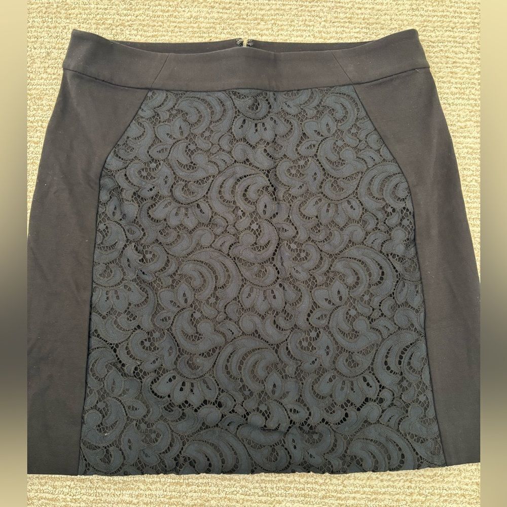 LOFT Lace overlay pencil skirt